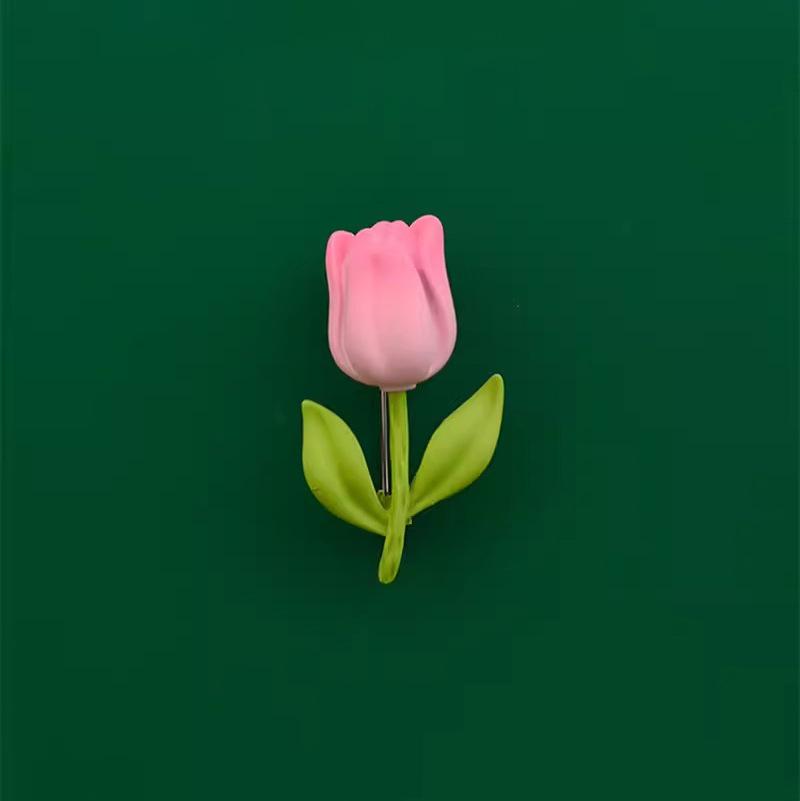 

Трехмерная брошь в виде розового тюльпана, высококачественная женская японская и корейская милая цветочная булавка, корсаж с ювелирными изделиями