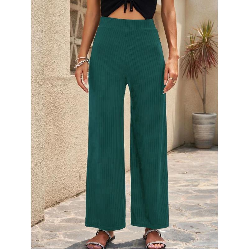 JPNTKY Women's Fashion Casual Solid Color Print Pants & Capris