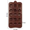 Silicone Mold For Chocolate Diamond Shape Candy Butter Mould Geometric Ice Cube Tray Half Ball Jelly Cookies Kitchen Baking Tool