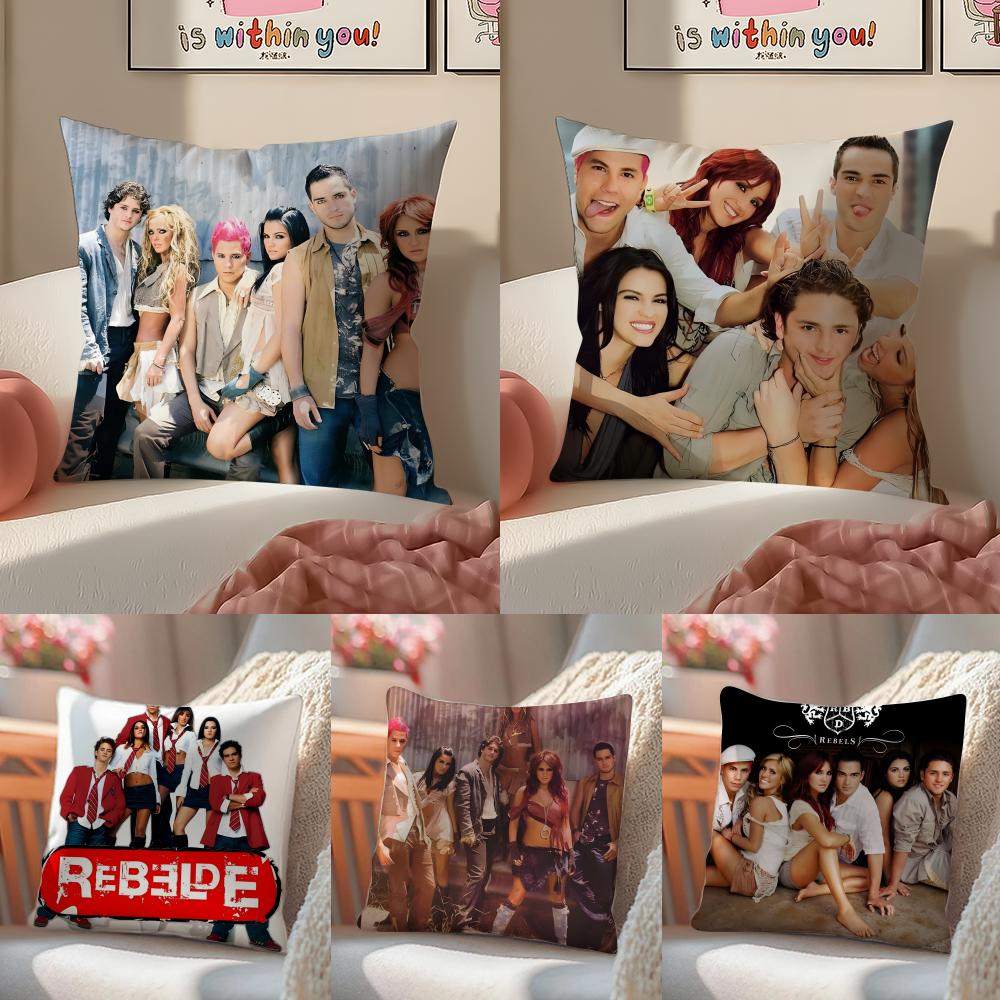 R-Rpd Choir Rebelde Album Band Music Pillow Case Pattern Printed Pillowcase For Living Room Sofa Cushion Cover & Bedroom Decor
