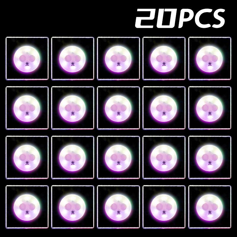 1/10/20/30PCS LED Coaster Light Up Coasters Stickers Liquor Bottle Drink Luminous Cup Mat Club Bar Party Car Wedding Vase Decor