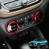 For Chevrolet Trailblazer 2026-2026 2pcs Aluminum Red Blue Black Air Conditioner Knob Trim Ring Control Adjust Button Cover