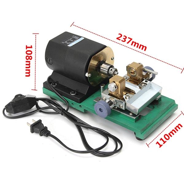 380W 220V Strumenti Trapano per Gioielli Giada Con Disco Abrasivo Trapano per Perle Set Completo Macchina per Forare 23,7 x 11 x 10,8 cm