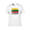 Lithuanian Flag Design Vintage Made In Lithuania Gift TShirt cotton t shirts high quality TShirt