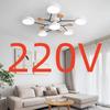Nordic Living Room Ceiling Chandelier Bedroom Modern LED Ceiling Light Kitchen Wooden Chandelier Dining Room Lamp Aisle Lighting