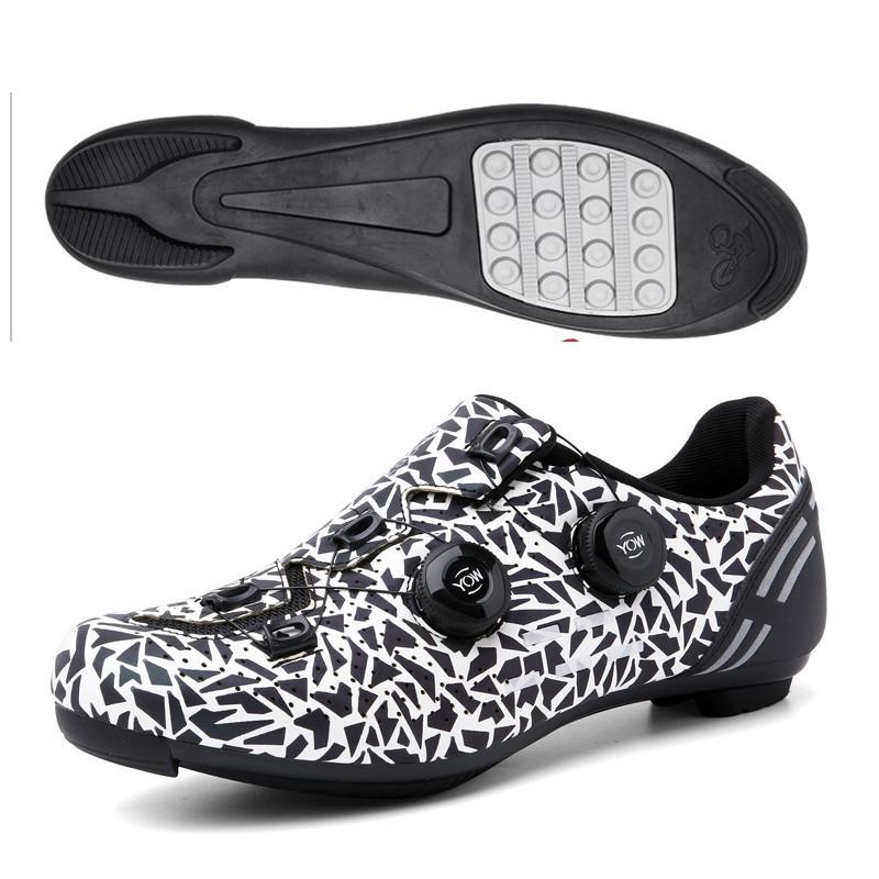 Scarpe da Ciclismo Unisex Bici da Strada Mountain Bike Suola Rigida Compatibili con Attacchi Pedali Traspiranti Prestazioni Bicicletta