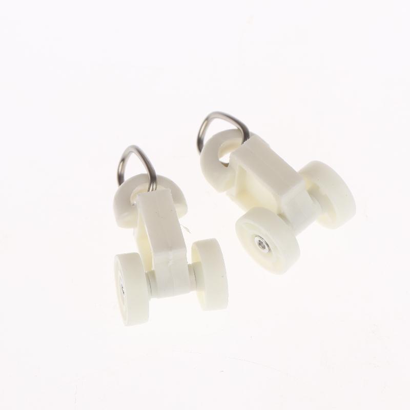 50Pcs Electric Curtain Rails Runners Hooks Thickened Curtain Track Curtain Rail Hook General Pulley Smart Curtain Accessories