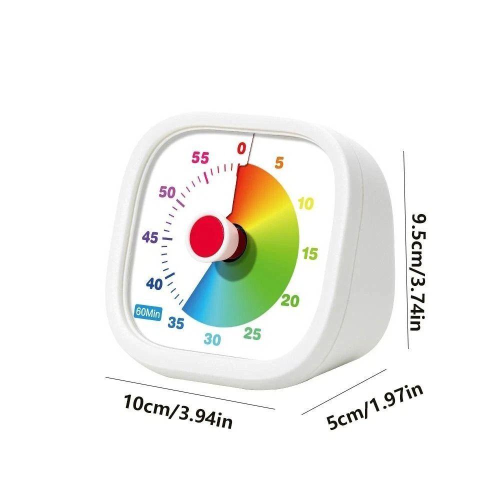 Multifunction 60 Minutes Visual Timer Plastic Durable Classroom Timer Silent Study Tool Countdown Timer Kitchen Cooking