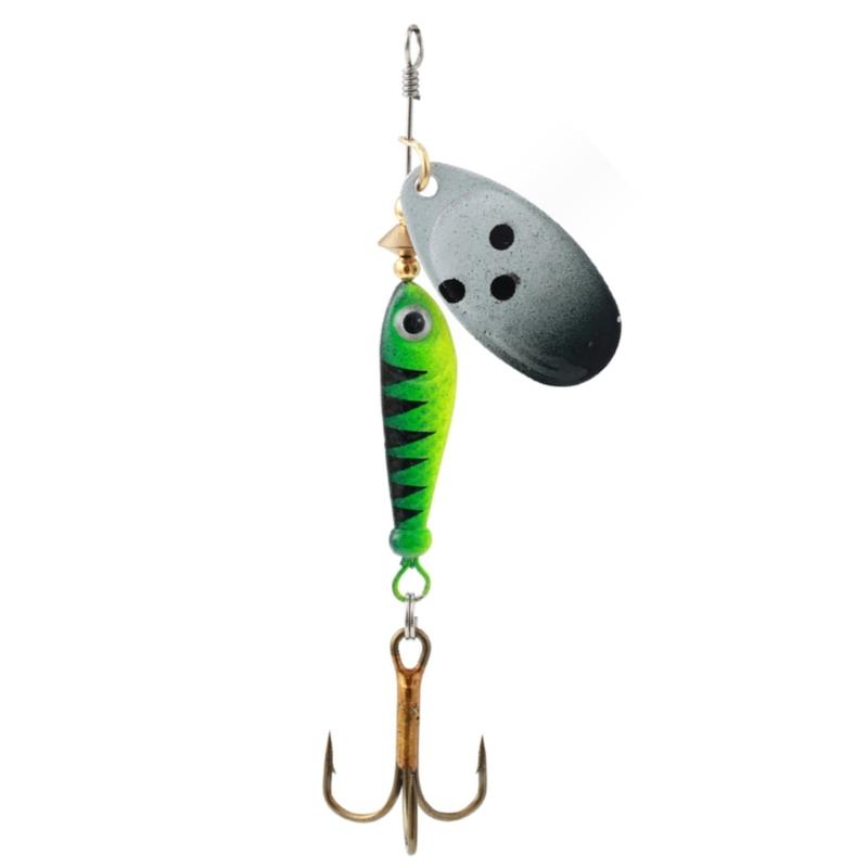 Spinner Fishing Lures with Triple Hooks Sequins Artificial Baits Hard Metal Spinner Baits for Freshwater Saltwater