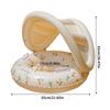 Kid Float with Canopy Baby Swimming Ring with Sunshade Inflatable Baby Pool Float Mat Kid Swimming Float  Water Play Supplies