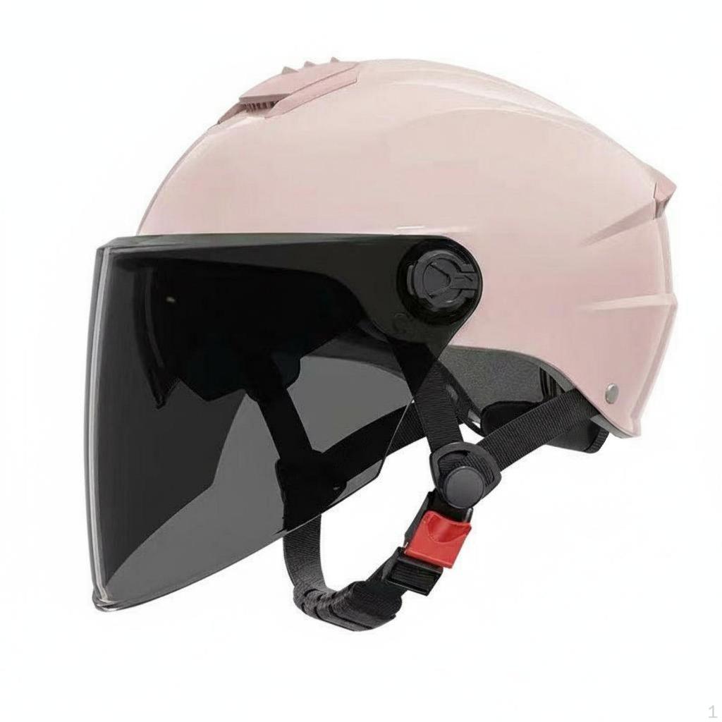 Double Visor Helmet Sun Protection Electric Bike Breathable Guarding Headwear for