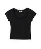 Yuupeu Lace Scoop Tee - Black