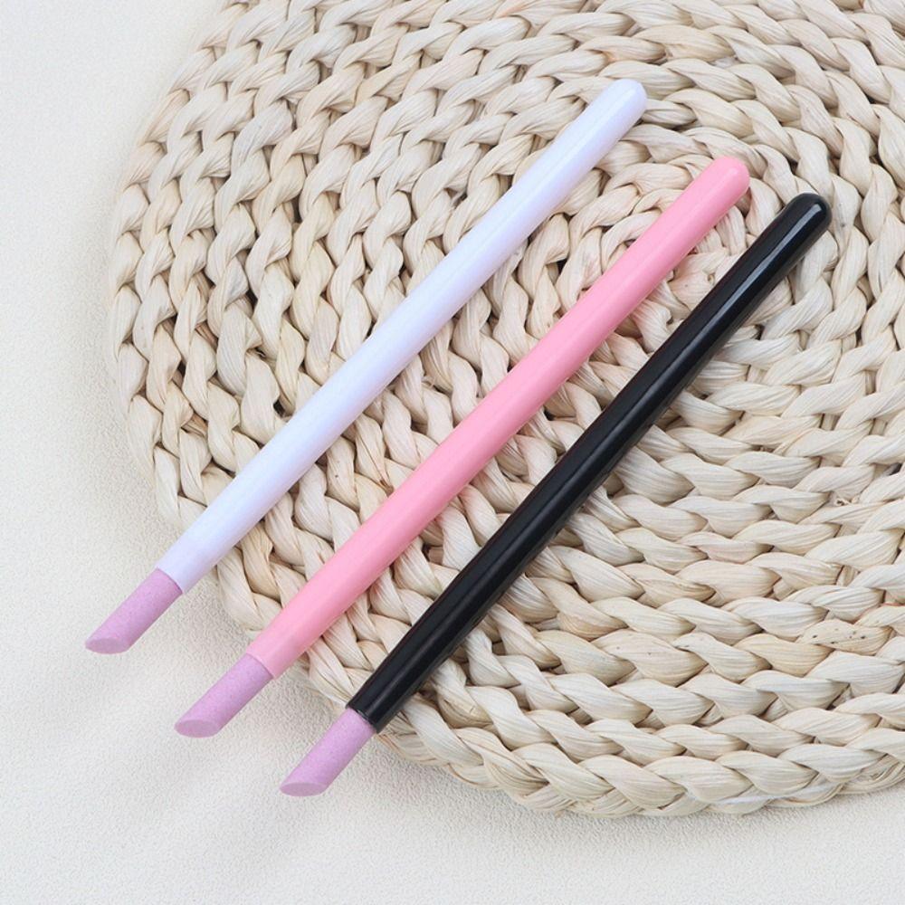 Quartz Cuticle Remover Plastic Manicure Nail Files Durable Nail Skin Grinding Pen  Manicure Tools