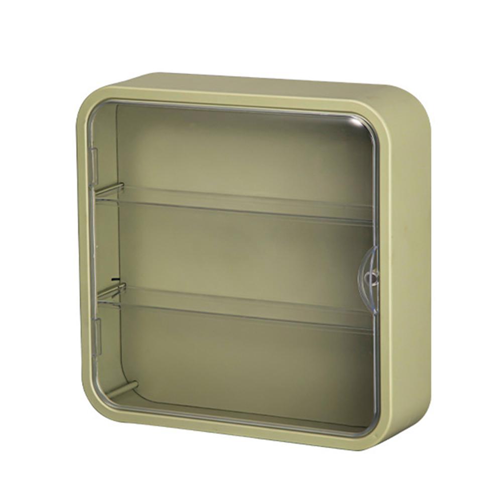 

Настенный стеллаж для хранения кукольных коробок, магнитная присоска, витрина для статуэток, пылезащитный ящик для хранения кукольных коробок зелёный