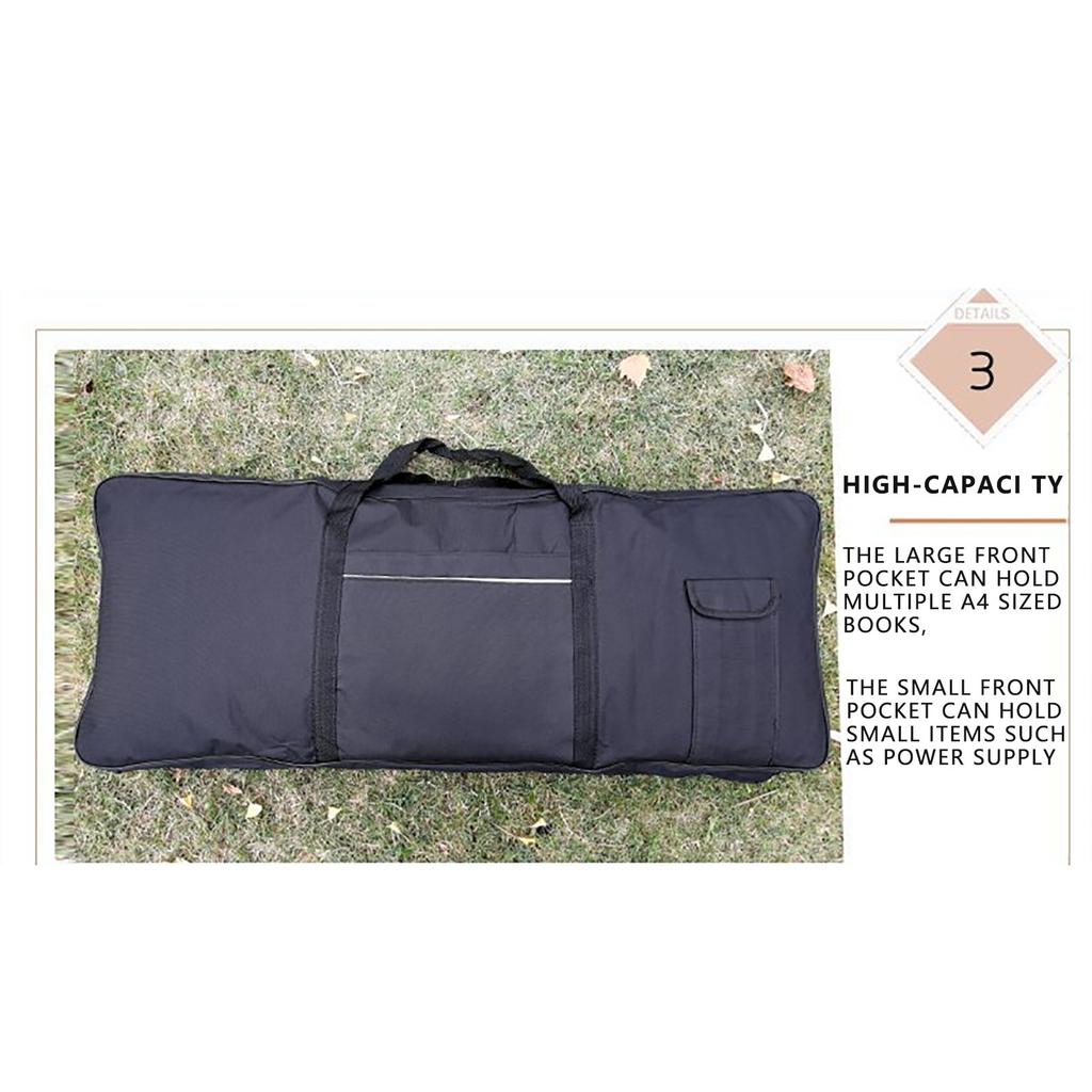61-Key Keyboard Bag,  Protective Case, Thick Padded, Portable, Waterproof, Shockproof, For Electronic Organ And Piano
