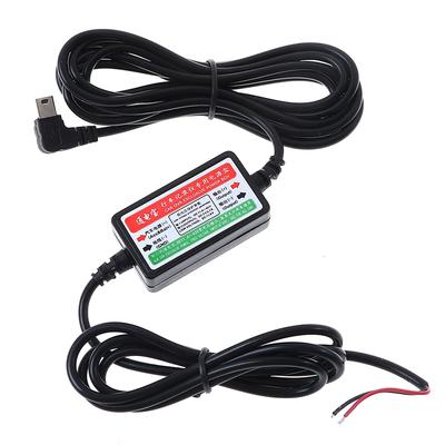 Kit cavo rigido per registratore di guida per auto Mini USB per DVR per auto da 12 V / 24 V a 5 V