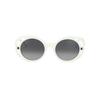 CHANEL Gradient Lenses Acetate Irregular Sunglasses Women's Beige