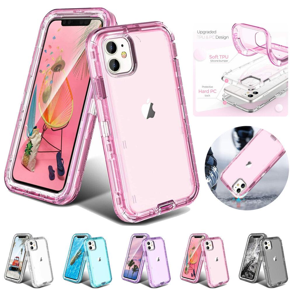 

Для iPhone 15 14 Pro Max 13 12 11 Pro Max XS XR XA Max 6 7 8 Plus Прозрачный Противоударный Броня Глянцевый Обычный Чехол Для Телефона