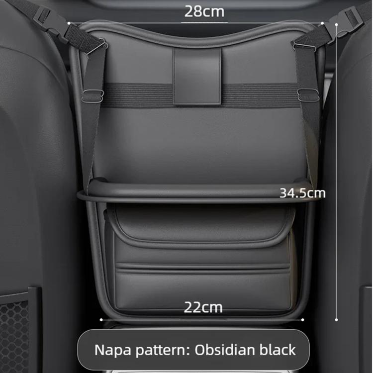 

Car Front Seat Middle Storage Bag Car Seat Compartment Small Table Board Tissue Box Car Seat Back Storage Rack Car Supplies чорний