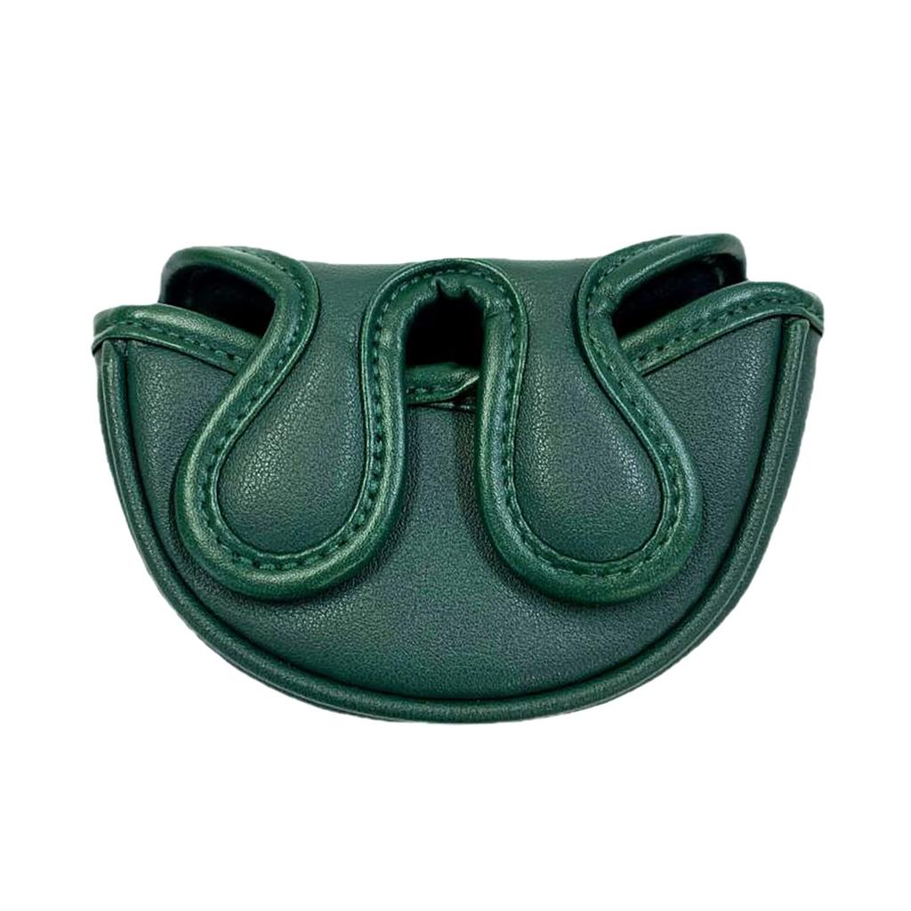 Golf Head Cover Putter Cover Mallet Magnetic Closure for Center Shaft Clover (Green, Small Size for Center Shaft)