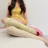 Spring Summer Dopamine Color Women Stockings Lace Hollow Out Women Calf Socks Girls Sweet Long Socks Japanese Knee Long Socks