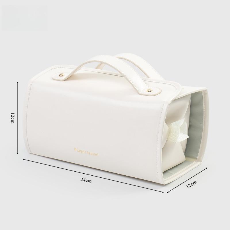 

Large-Capacity Cosmetic Storage Box Sealed Waterproof Toiletry Bag Portable Travel Makeup Organizer for Toiletries & Cosmetics білий