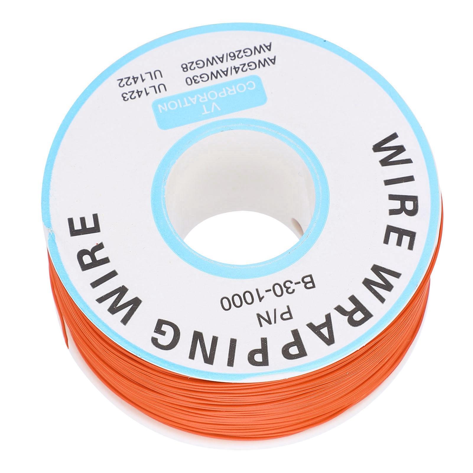 

Wrapping Wire Circuit Board Flying Wire Copper Single Core Line Electronic Connecting CableOrange