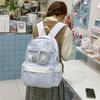Junior High School Students Lightweight Backpack Star Printed Large Capacity Schoolbag