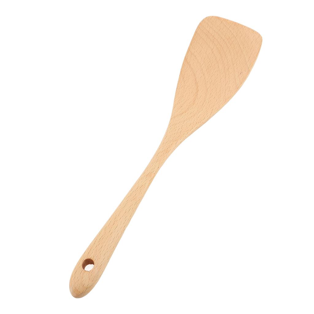 Holzspatel zum Kochen Birkenholz Flacher Bratspatel Wender Küchenutensilien für Antihaft-Kochgeschirr