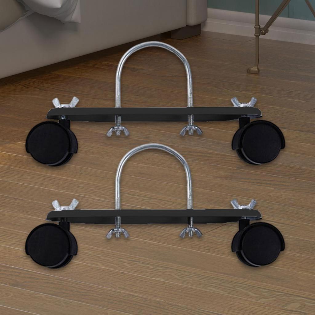 Carbon Steel Electric Heater Support Adjustable Wheel Base Pair for Home Office Heater Replacement