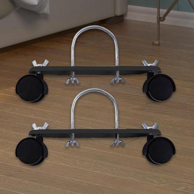 2x Electric Heater Caster Frame Base Replace Heavy Duty Portable Sturdy 360 Degree Swivel Carbon Steel Accessory with Wheels