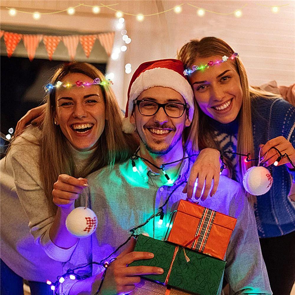 Bridesmaid Simulation Flower Seaside Glowing Wreath Beach Headband Wreath Headband Flower Crowns