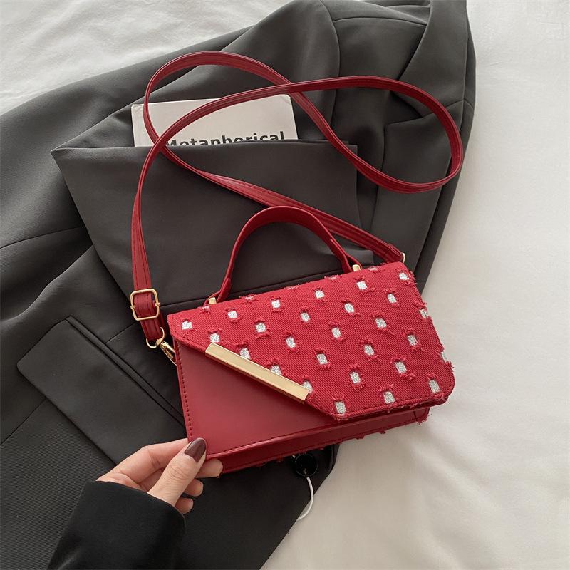 Women'S Foreign Style High Value Design Shoulder Messenger Bag Temperament Small Square Bag Leisure
