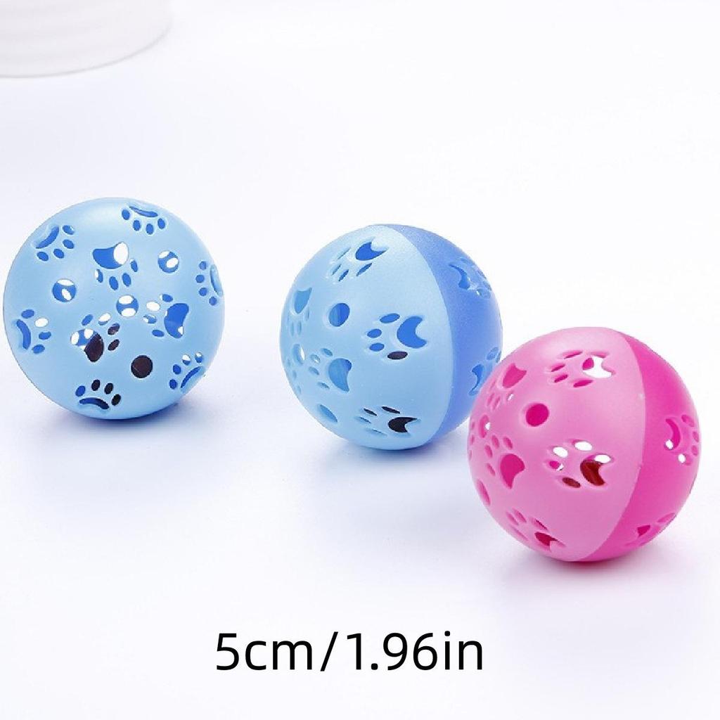 Colorful Sounding Cat Toy: Mesh Bell Ball for Self-Play and Biting