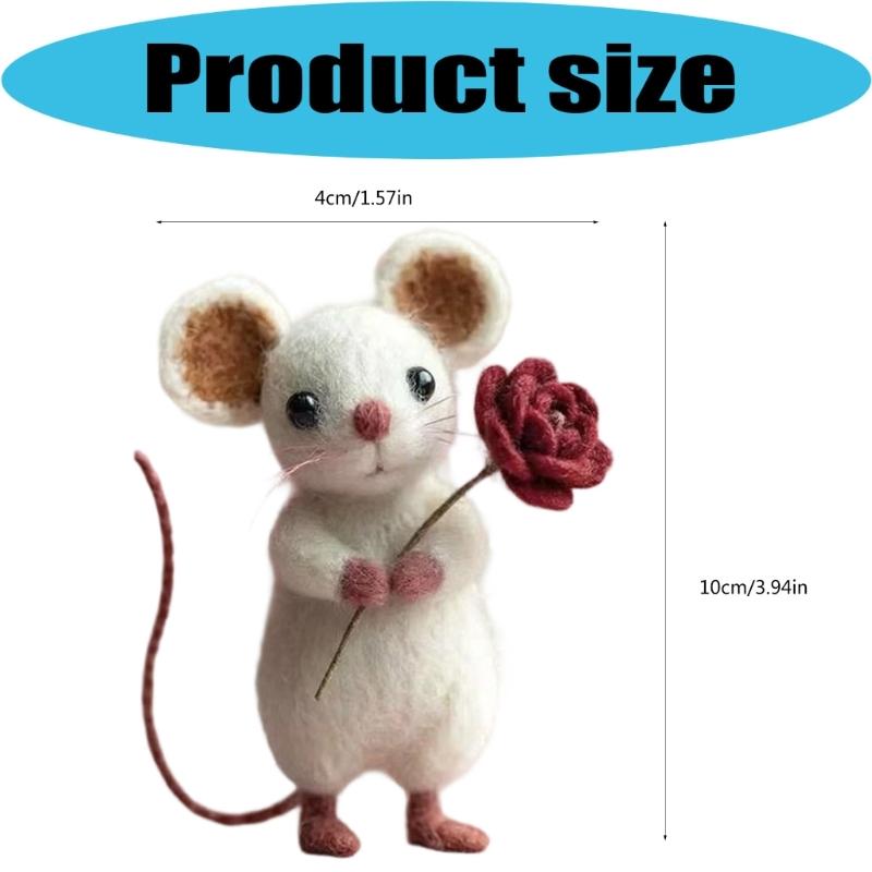 Easy To Make Wool Fabric Animal Art Balloon Shape Featuring Heart Suitable For Children And Adults