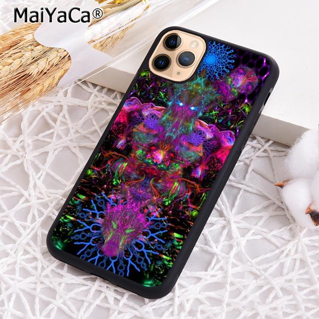 Neon Psychedelic Trippy Buddha Art Phone Case For iPhone 17 Air 16 Pro Max 15 14 Plus 12 13 Shell Cover Coque