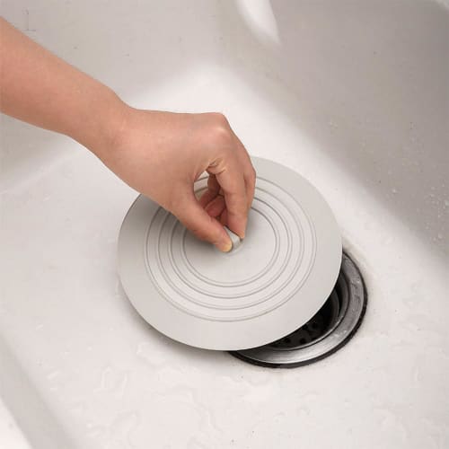 11cm Silicone Sink Lid, Drain Cover, Water Stop Cap, Soaking Wash, Oxygen Soak, Odor Reliever (Light Color)