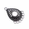 Floral Multi Loop Charm Vintage Filigree Findings Fit Flat Cabochon For Jewelry DIY
