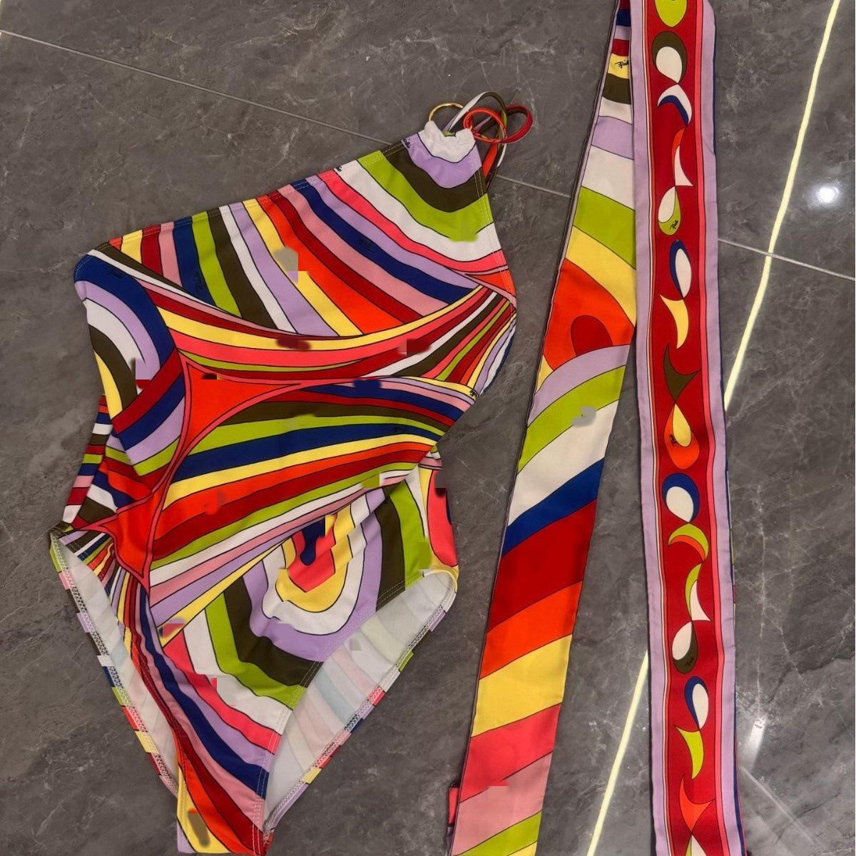 

2026 Trendy One-Piece Split Bikini - European & American Style Swimsuit S