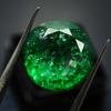 Natural Green Emerald Loose Gemstone Colombian Round Cut 7 Ct for Jewelry Making and Gem Collections