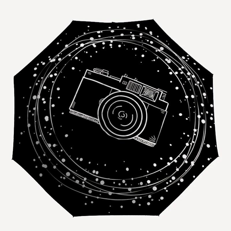 1 шт. Зонт-трость «Галактика» с автоматическим открытием/закрытием, компактный складной зонт, всесезонный портативный зонт для женщин/мужчин F1124011