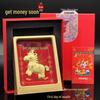 Golden God of Wealth Gold Ornament: Instant Wealth & Fortune Gift for Festivals and Business.