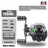 Electronic Baitcasting Led Screen Fishing Reel High Speed 7.2:1 10kg Drag Waterproof Saltwater and Corrosion Resistant Cast Drum Wheel Casting 7+1BB