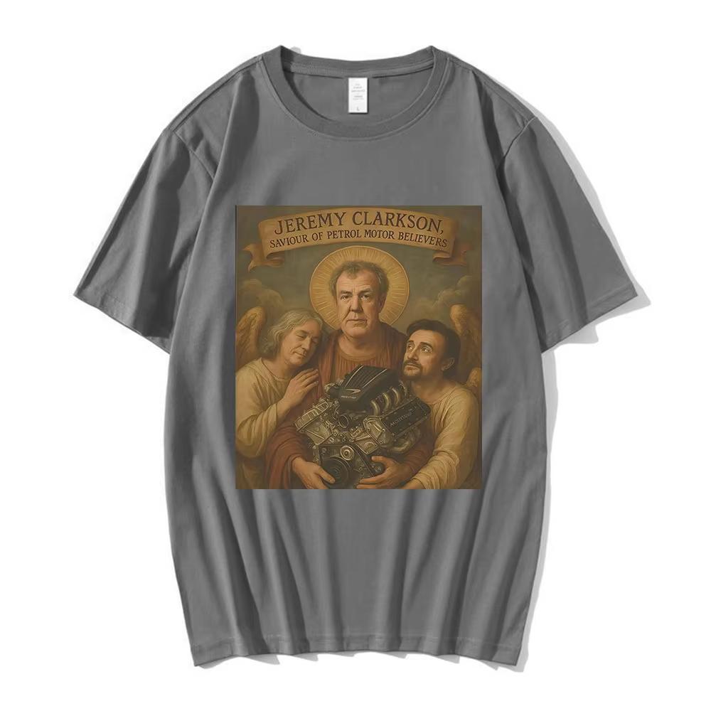 Jeremy Clarkson Protect Us From Electric Motors Graphic T-shirts Men Women Fashion Short Sleeves T Shirts