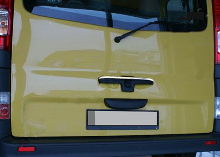 

Хром планка на заднюю ручку (Ляда, нерж) для Opel Vivaro 2001-2015 гг