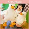 Super Soft Plush Lazy Yellow Duck Stuffed Animal Toy Perfect Sleep Companion