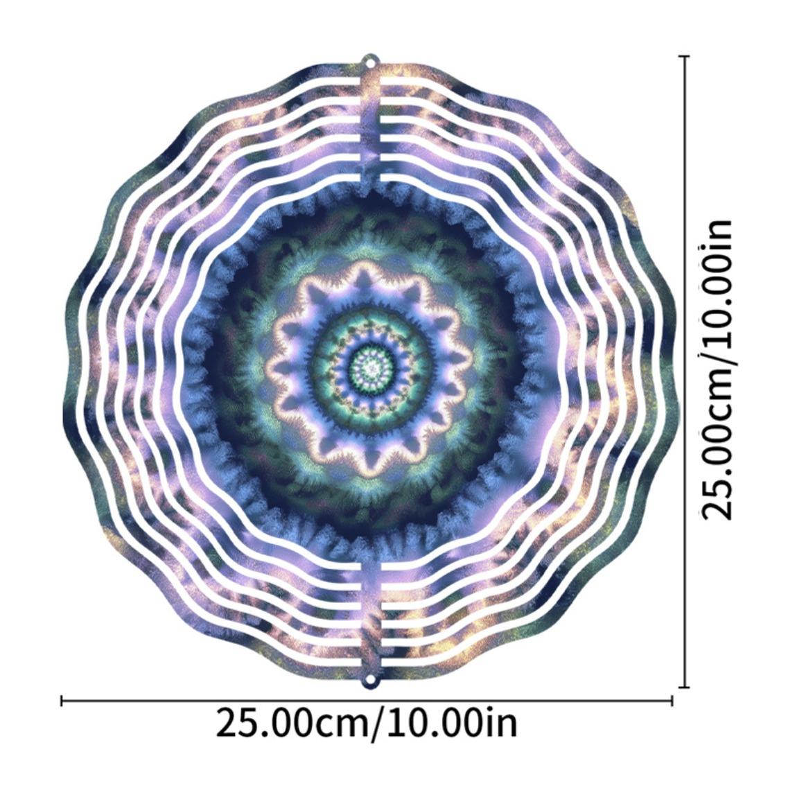 

Яркий 3D Металлический Ветряной Спиннер для Декора Сада на Открытом Воздухе Кружащийся Синий Фиолетовый Оранжевый Подвесной Садовый Арт Красочные Оконные Колокольчики 01A