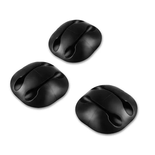 Organizador de Cables Silicona Enrollador USB Gestión Limpia de Escritorio Pinza Soporte para Cables Para Ratón Auriculares Protector Pinza Organizadora de Cables