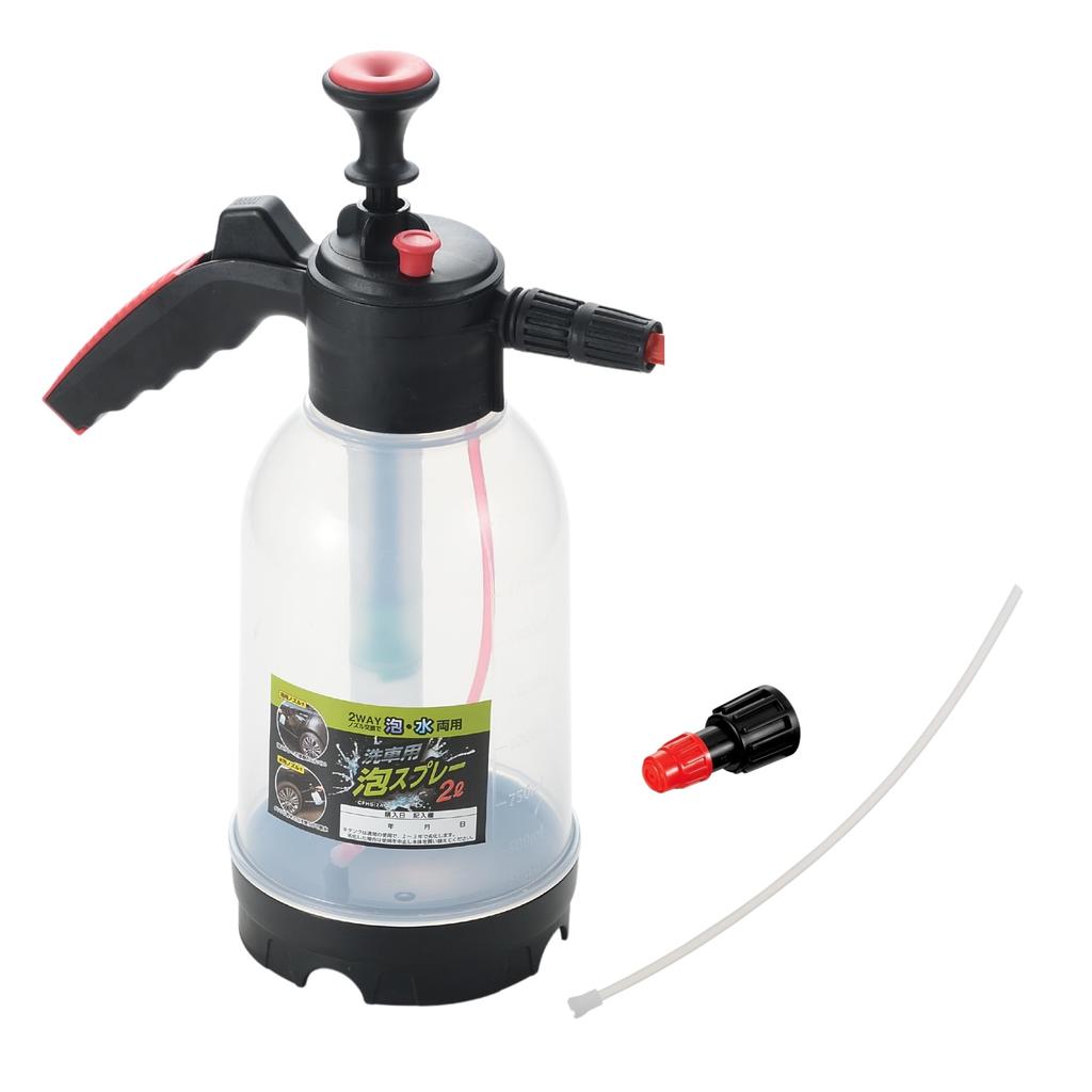 Takagi Foam Spray Gun for Car 2L Foam and Water Upper and Lower Manual Pressure No Batteries Easy Cleaning Straight (Tsubame-Sanjo Brand) Washes,