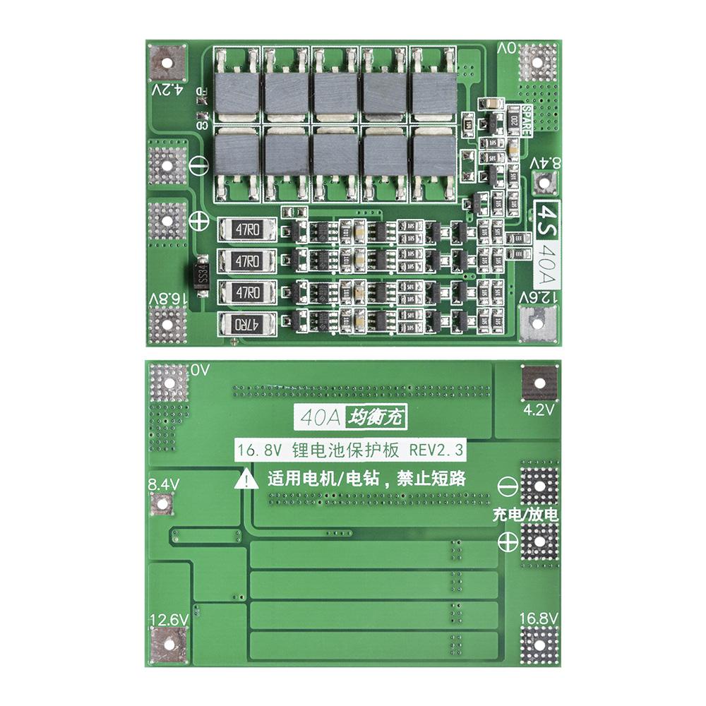 1S 11A Li-ion BMS Protection Board 18611 Lithium Battery Charger PCB With Balance Function For Drill Motor 11.8V